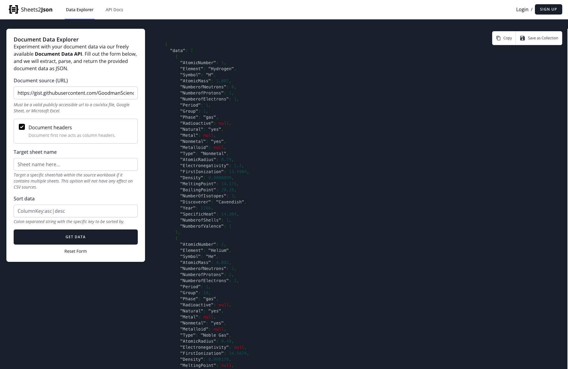 Data Explorer